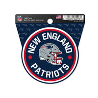 New England Patriots Clean Cut Decal 3" x 4"
