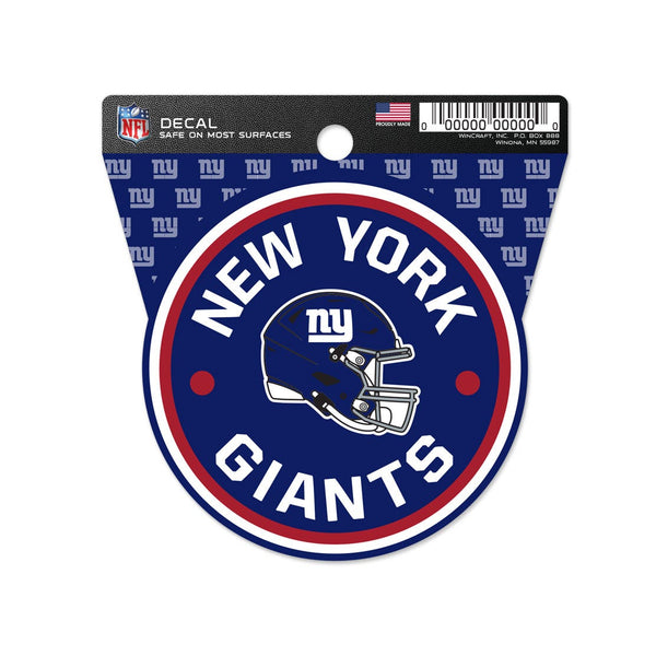 New York Giants Clean Cut Decal 3" x 4"