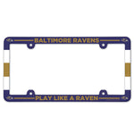 Baltimore Ravens Lic Plate Frame Full Color