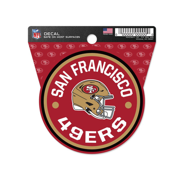 San Francisco 49ers Clean Cut Decal 3" x 4"