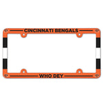 Cincinnati Bengals Lic Plate Frame Full Color