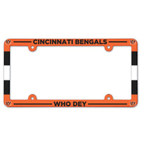 Cincinnati Bengals Lic Plate Frame Full Color