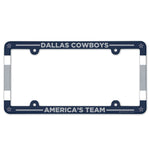 Dallas Cowboys Lic Plate Frame Full Color