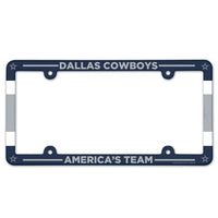 Dallas Cowboys Lic Plate Frame Full Color
