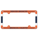 Denver Broncos Lic Plate Frame Full Color