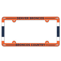 Denver Broncos Lic Plate Frame Full Color