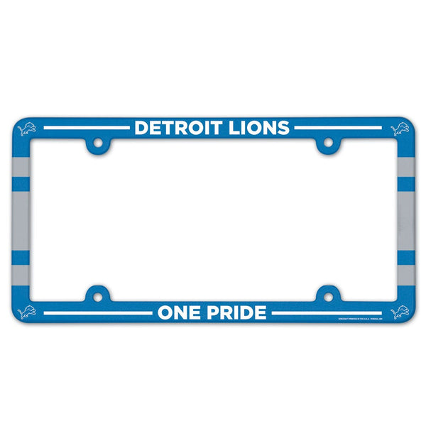 Detroit Lions Lic Plate Frame Full Color