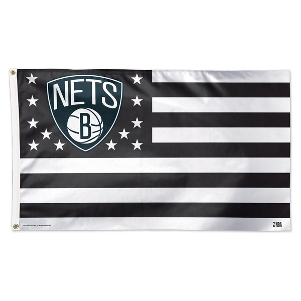 Brooklyn Nets / Patriotic Flag - Deluxe 3' X 5'