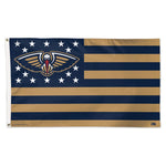 New Orleans Pelicans / Patriotic Flag - Deluxe 3' X 5'