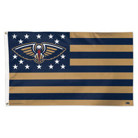 New Orleans Pelicans / Patriotic Flag - Deluxe 3' X 5'