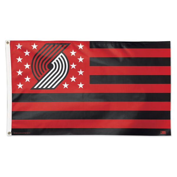 Portland Trail Blazers / Patriotic Flag - Deluxe 3' X 5'