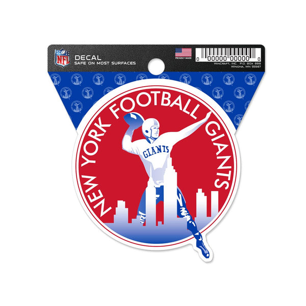 New York Giants Clean Cut Decal 3" x 4"