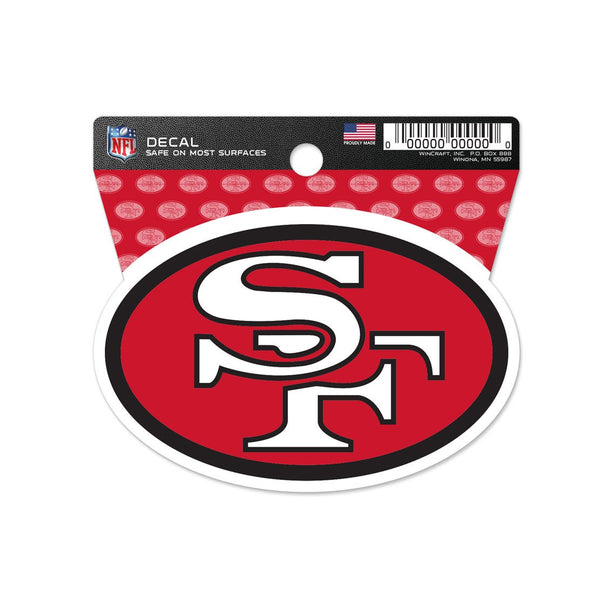 San Francisco 49ers Clean Cut Decal 3" x 4"
