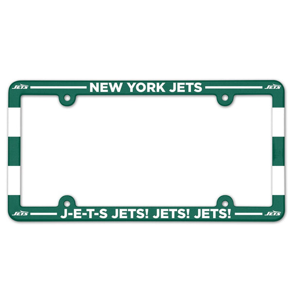 New York Jets Lic Plate Frame Full Color