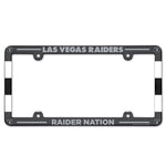 Las Vegas Raiders Lic Plate Frame Full Color