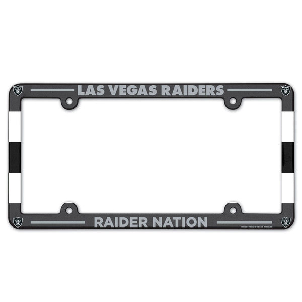 Las Vegas Raiders Lic Plate Frame Full Color