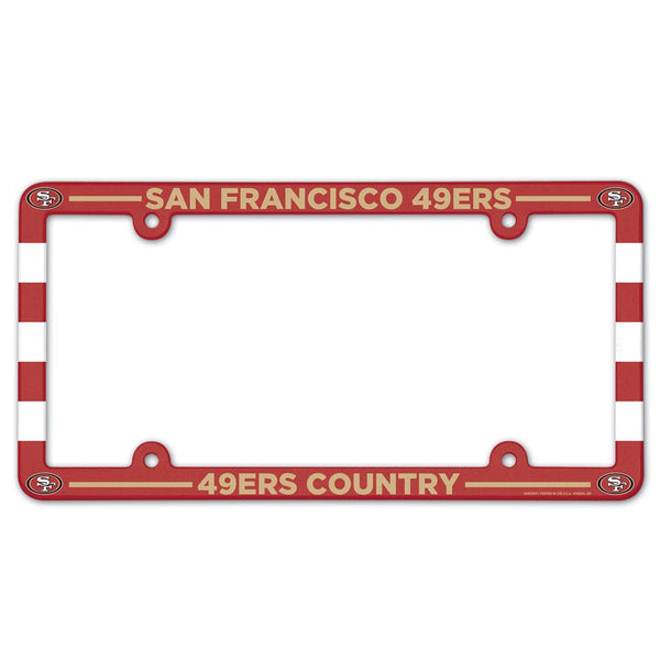 San Francisco 49ers Lic Plate Frame Full Color