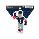 New England Patriots Clean Cut Decal 3" x 4"