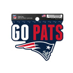 New England Patriots Clean Cut Decal 3" x 4"