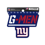 New York Giants Clean Cut Decal 3" x 4"