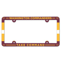 Washington Commanders Lic Plate Frame Full Color