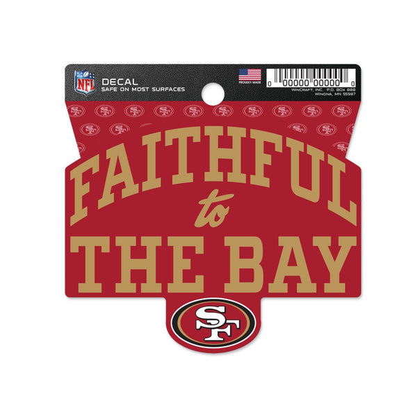 San Francisco 49ers Clean Cut Decal 3" x 4"