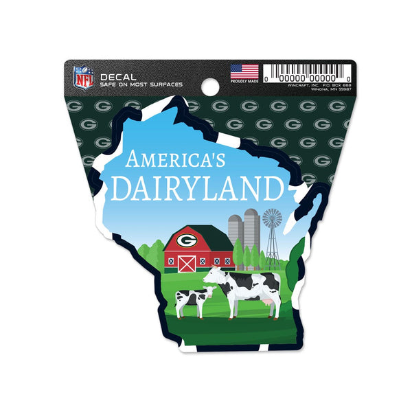 Green Bay Packers Clean Cut Decal 3" x 4"