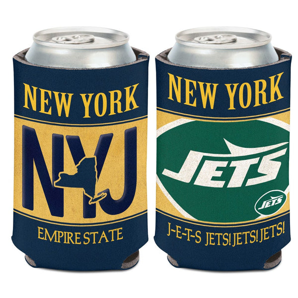 New York Jets STATE PLATE Can Cooler 12 oz.