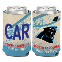Carolina Panthers STATE PLATE Can Cooler 12 oz.