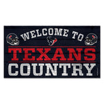 Houston Texans Wood Sign 13"x24" 1/4" thick