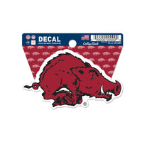 Arkansas Razorbacks /College Vault Clean Cut Decal 3" x 4"