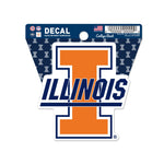 Illinois Fighting Illini /College Vault Clean Cut Decal 3" x 4"