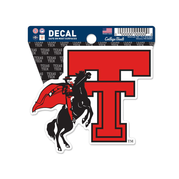 Texas Tech Red Raiders /College Vault Clean Cut Decal 3" x 4"