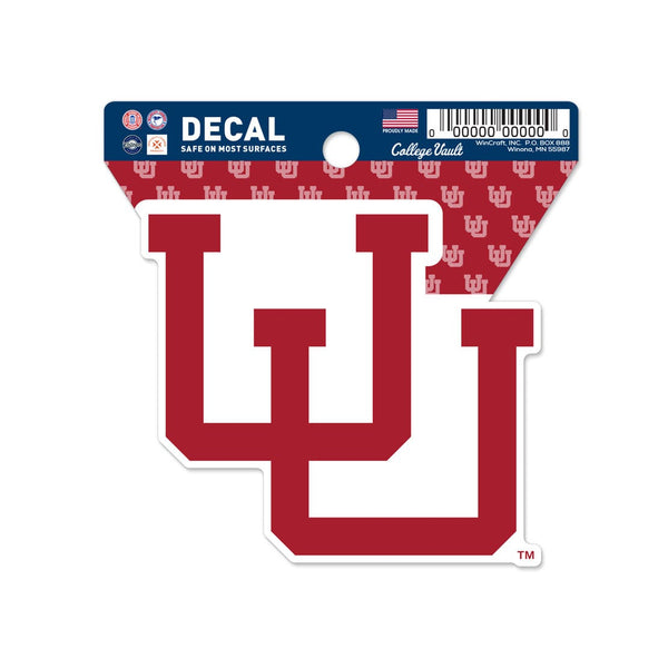 Utah Utes /College Vault Clean Cut Decal 3" x 4"