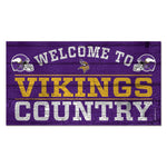 Minnesota Vikings Wood Sign 13"x24" 1/4" thick