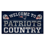 New England Patriots Wood Sign 13"x24" 1/4" thick