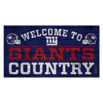 New York Giants Wood Sign 13"x24" 1/4" thick