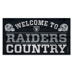 Las Vegas Raiders Wood Sign 13"x24" 1/4" thick