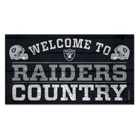Las Vegas Raiders Wood Sign 13"x24" 1/4" thick