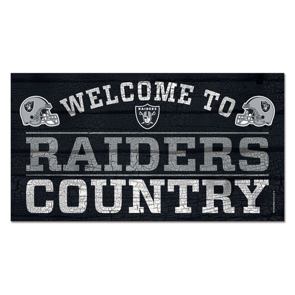 Las Vegas Raiders Wood Sign 13"x24" 1/4" thick
