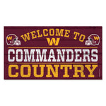 Washington Commanders Wood Sign 13"x24" 1/4" thick