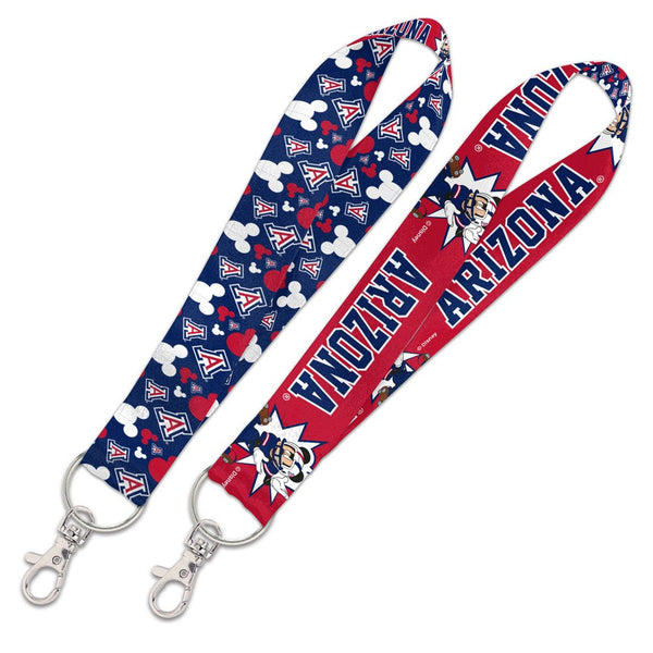 Arizona Wildcats / Disney MICKEY MOUSE FOOTBALL Lanyard Key Strap 1"