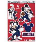 Arizona Wildcats / Disney MICKEY MOUSE FOOTBALL Multi-Use Decal 11" x 17"