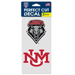 New Mexico Lobos Perfect Cut Decal Set of two 4"x4"