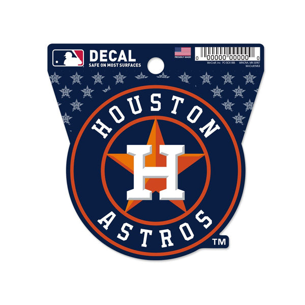 Houston Astros Clean Cut Decal 3" x 4"