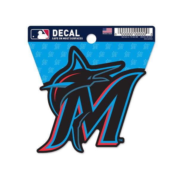 Miami Marlins Clean Cut Decal 3" x 4"