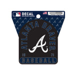Atlanta Braves Clean Cut Decal 3" x 4"