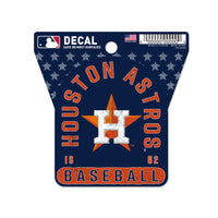 Houston Astros Clean Cut Decal 3" x 4"