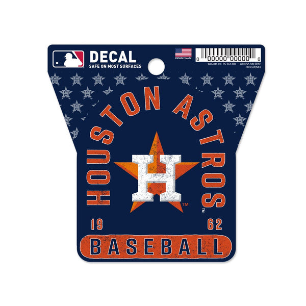 Houston Astros Clean Cut Decal 3" x 4"