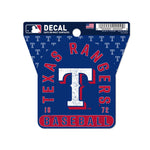 Texas Rangers Clean Cut Decal 3" x 4"